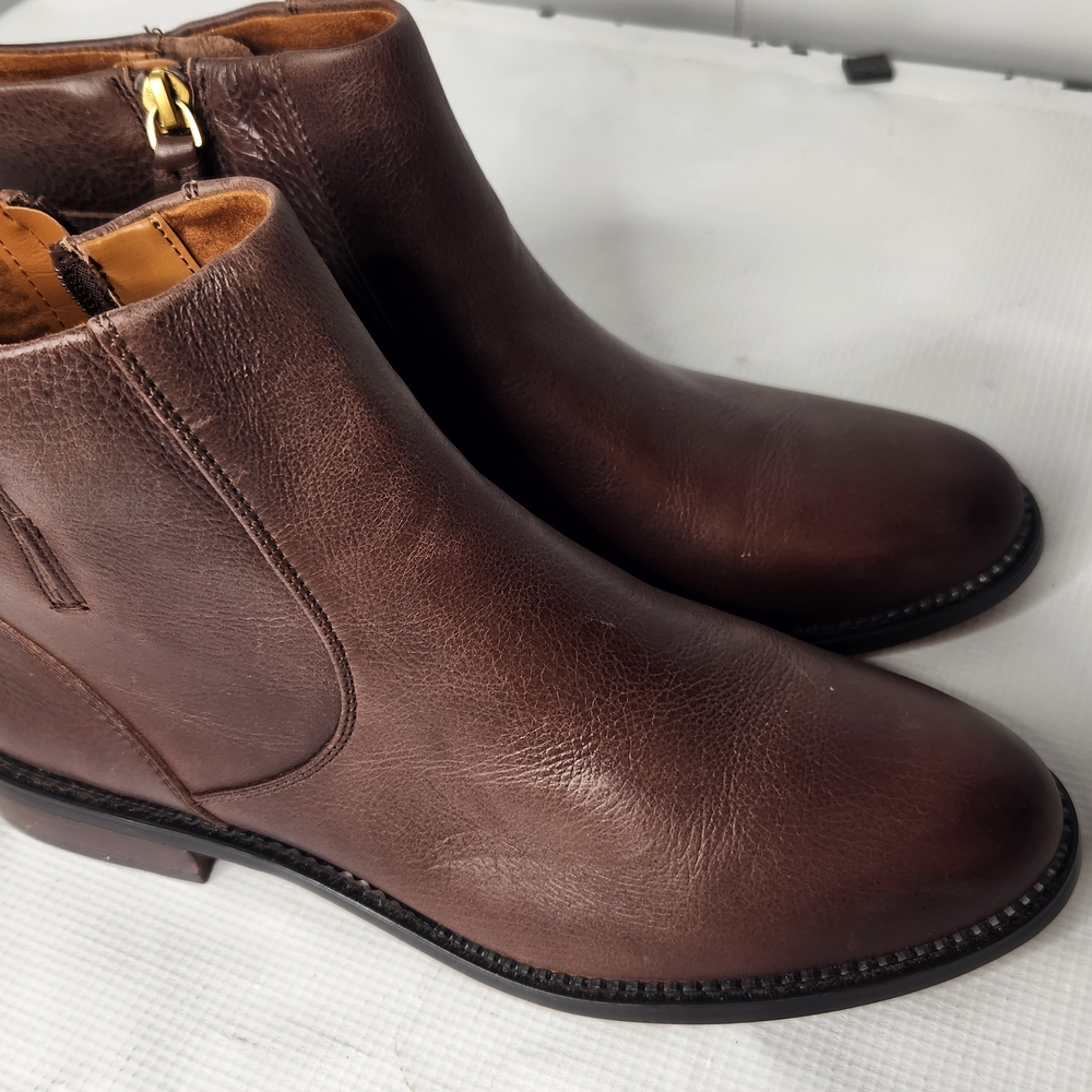 Franco Sarto Women's Hansa Ankle Brown Leather Bootie Size 11